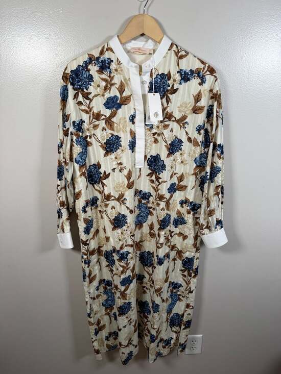 Tory Burch Dresses & Skirts - Tory Burch Floral Tunic Dress Size Small Resort Wear Quiet Luxury Coastal